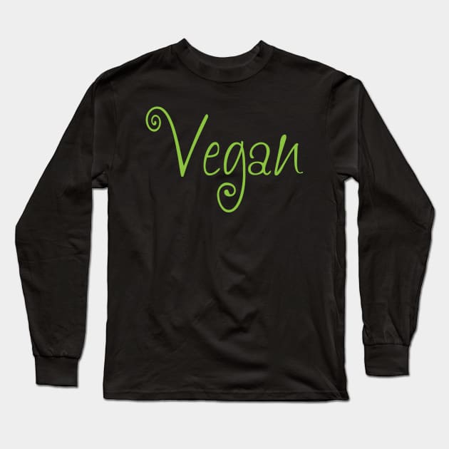 Vegan Lifestyle Long Sleeve T-Shirt by JevLavigne